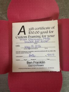 Individual Item – Ben Franklin $50 Gift Card